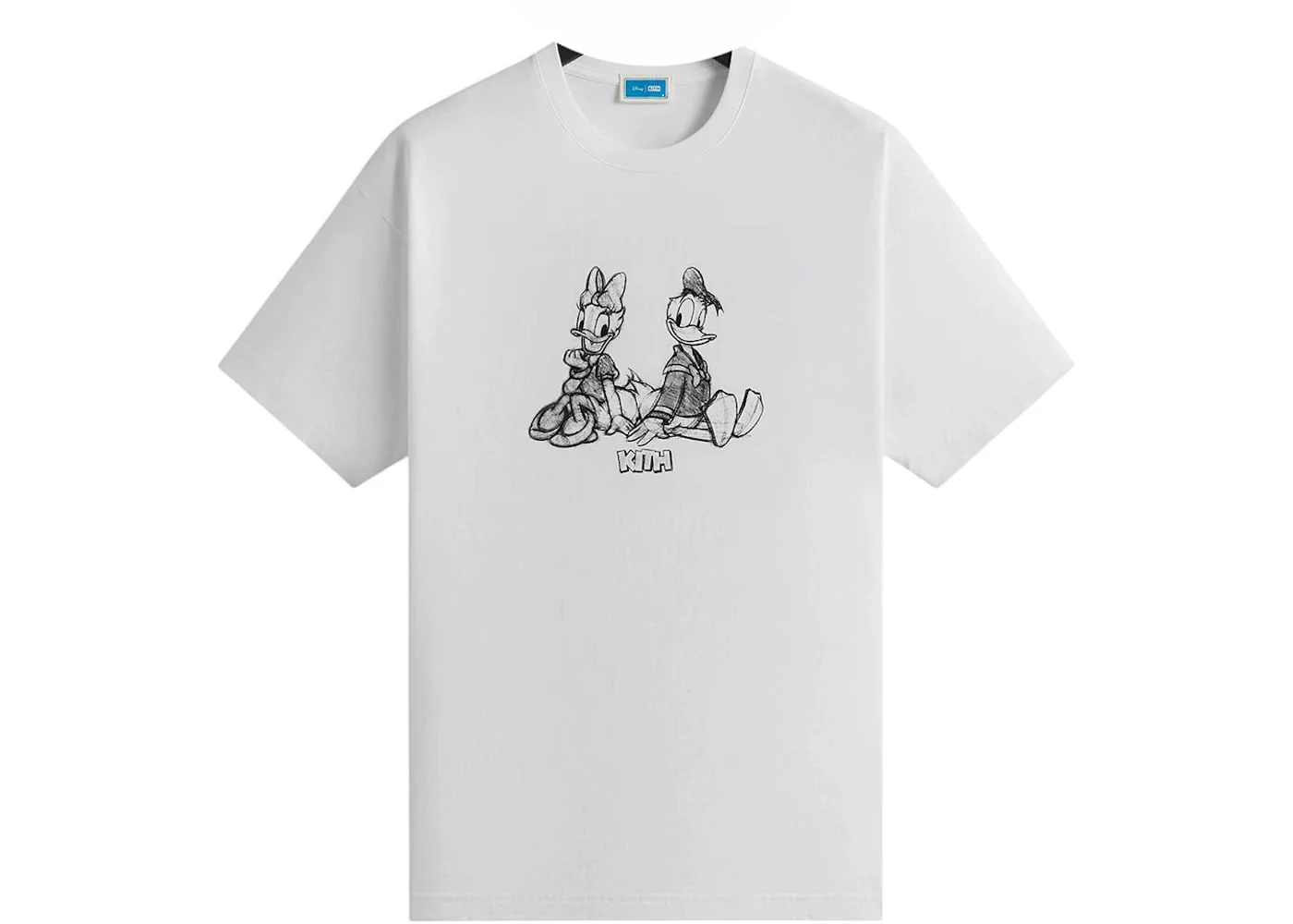 Kith Disney Donald Duck Sketch Vintage Tee White - Joey Sneakers
