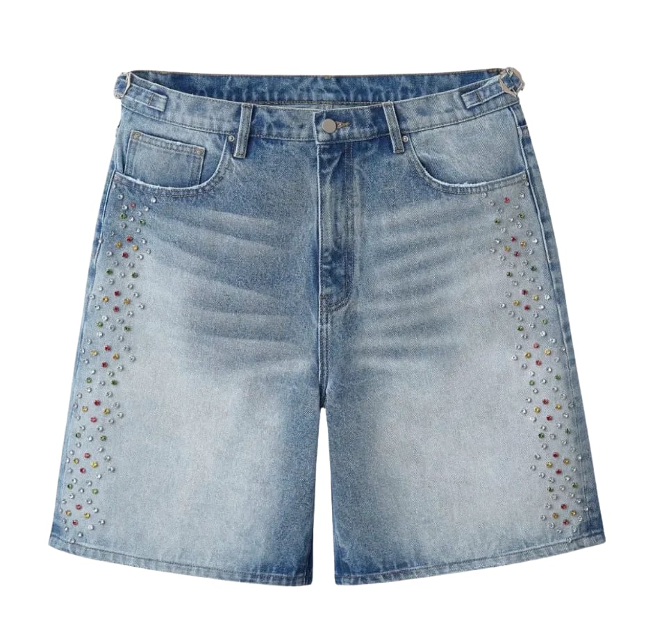 HAPPY MEMORIES DON'T DIE HMDD 'H-STAR CRYSTAL' JORT SHORTS - Joey Sneakers