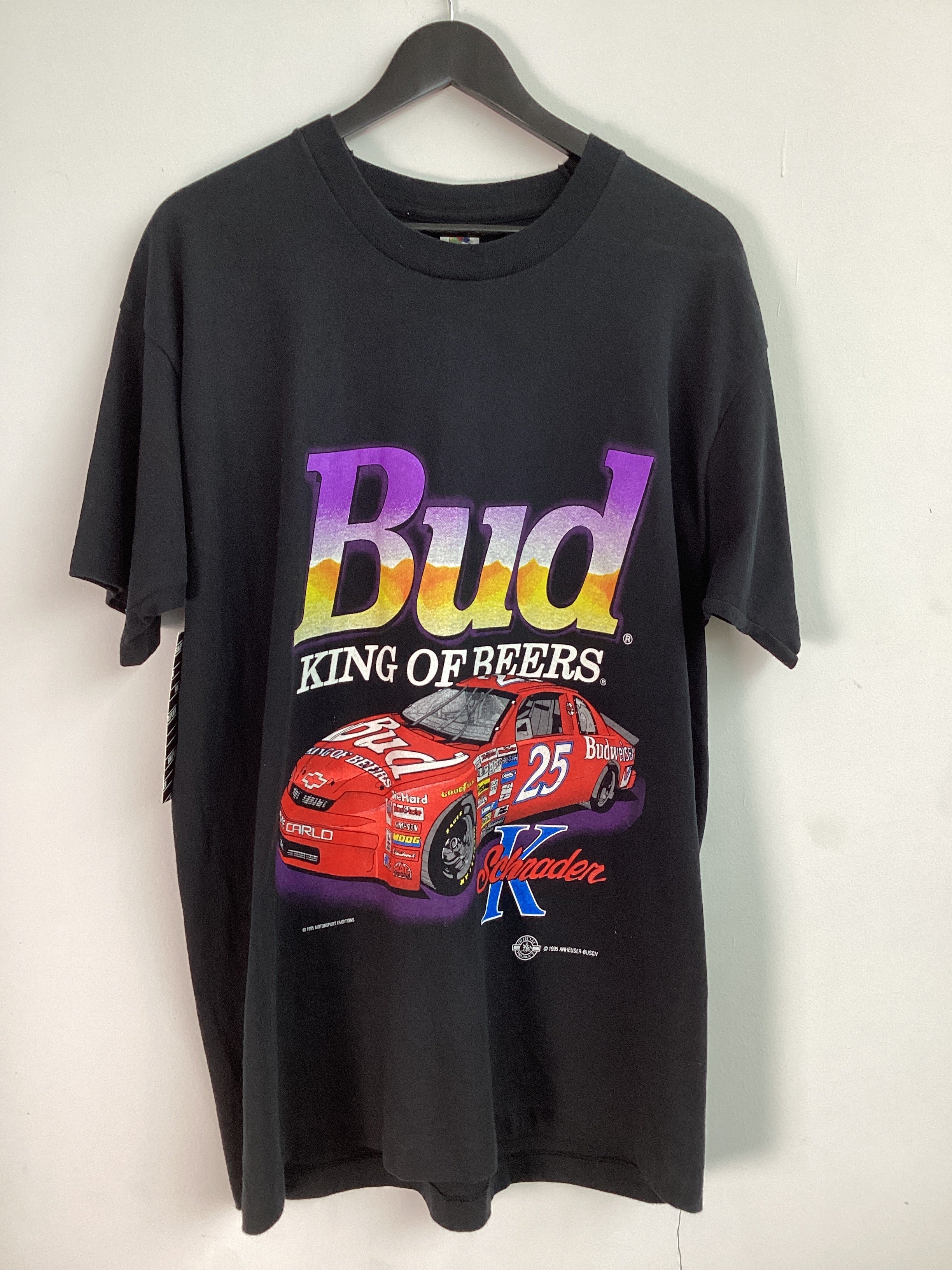 Vintage Nascar King Of Beers Tee Black - Joey Sneakers