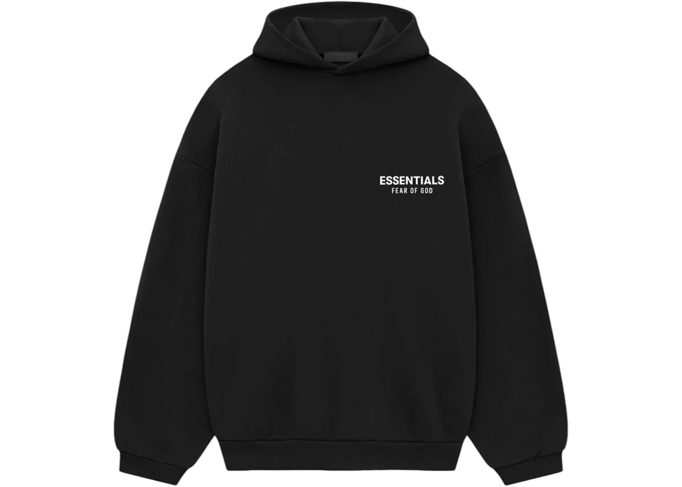 Fear of God Essentials Fleece Hoodie (FW24) Black - Joey Sneakers