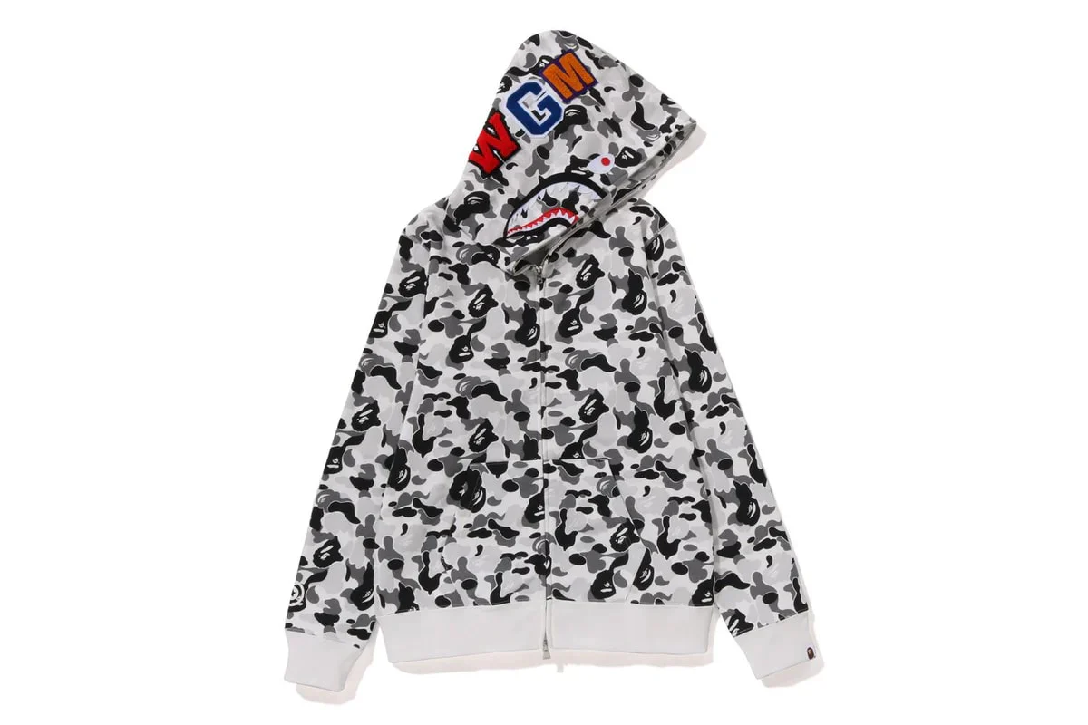 A BATHING APE® ABC Camo Shark Full Zip Hoodie - Joey Sneakers